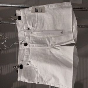 Kut from the cloth white denim shorts NWT!